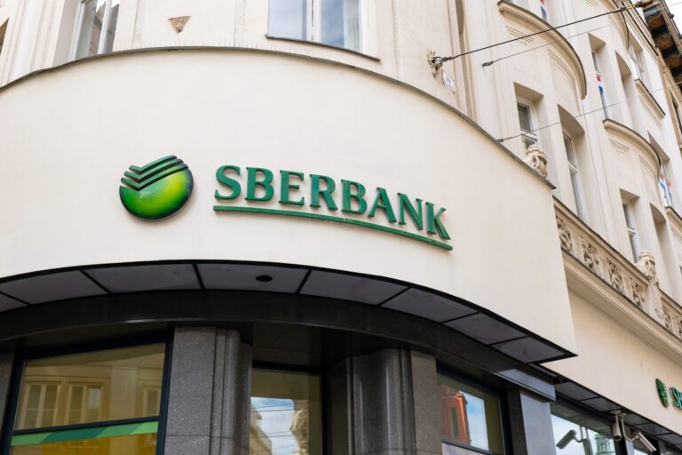 Brno,,Czechia,-,September,17,,2019:,The,Russian,Sberbank,Bank