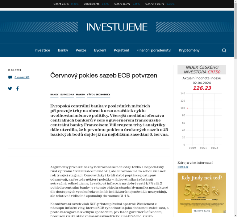 cervnovy-pokles-sazeb-ecb-potvrzen