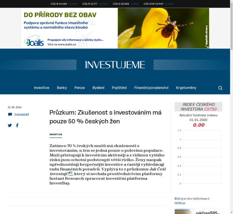 pruzkum-zkusenost-s-investovanim-ma-pouze-50-ceskych-zen