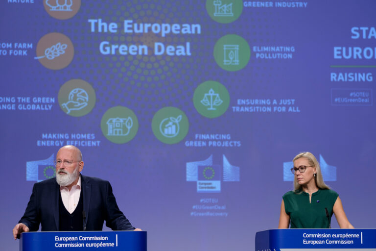 European,Commissioners,For,European,Green,Deal,Frans,Timmermans,During,A