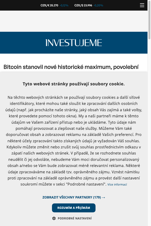 bitcoin-stanovil-nove-historicke-maximum-povolebni-rally-pokracuje