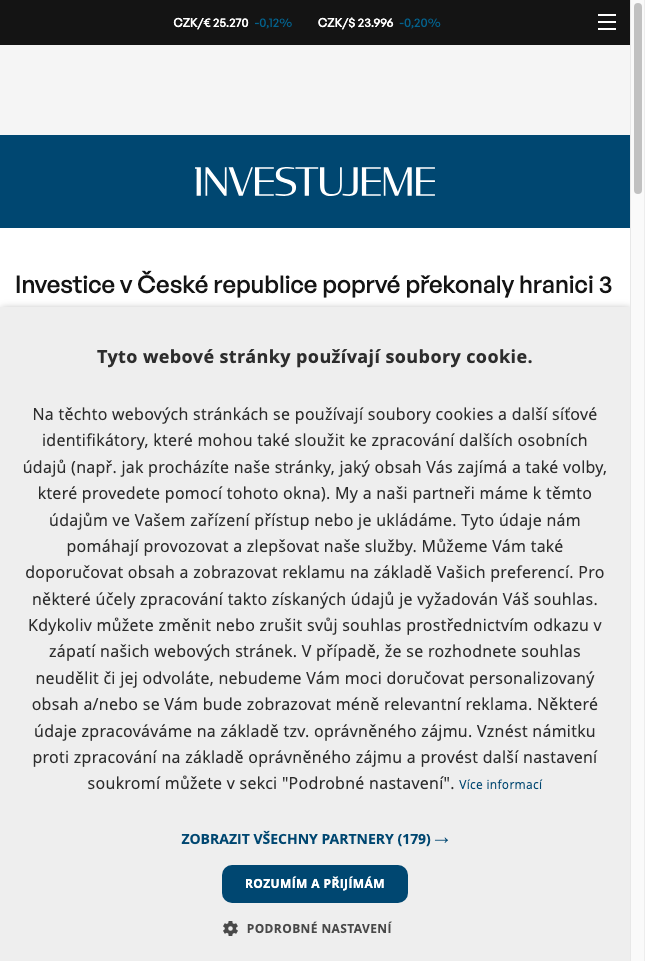 investice-v-ceske-republice-poprve-prekonaly-hranici-3-bilionu-kc