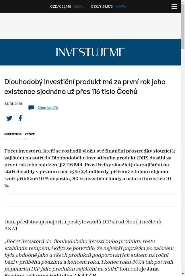 dlouhodoby-investicni-produkt-ma-za-prvni-rok-jeho-existence-sjednano-uz-pres-116-tisic-cechu