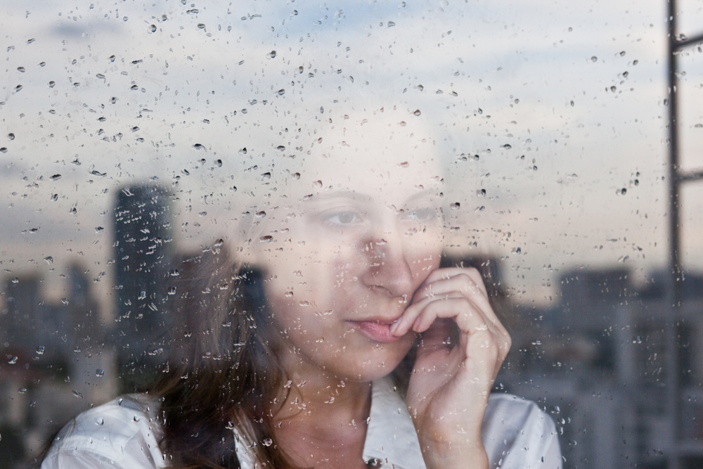 Melancholy,Reflection,Of,The,Girl,In,The,Window