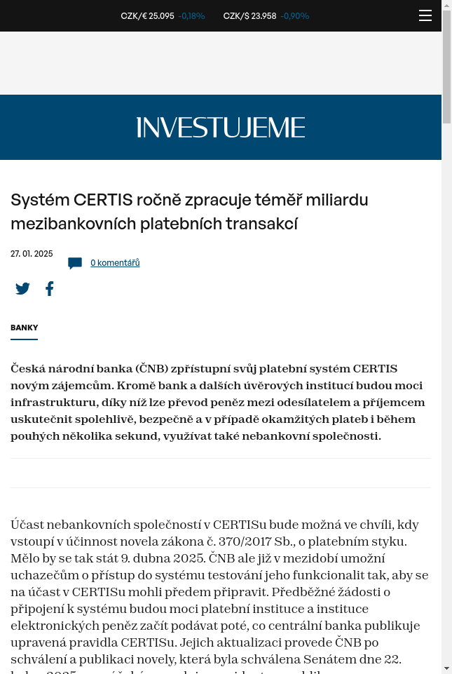 system-certis-rocne-zpracuje-temer-miliardu-mezibankovnich-platebnich-transakci