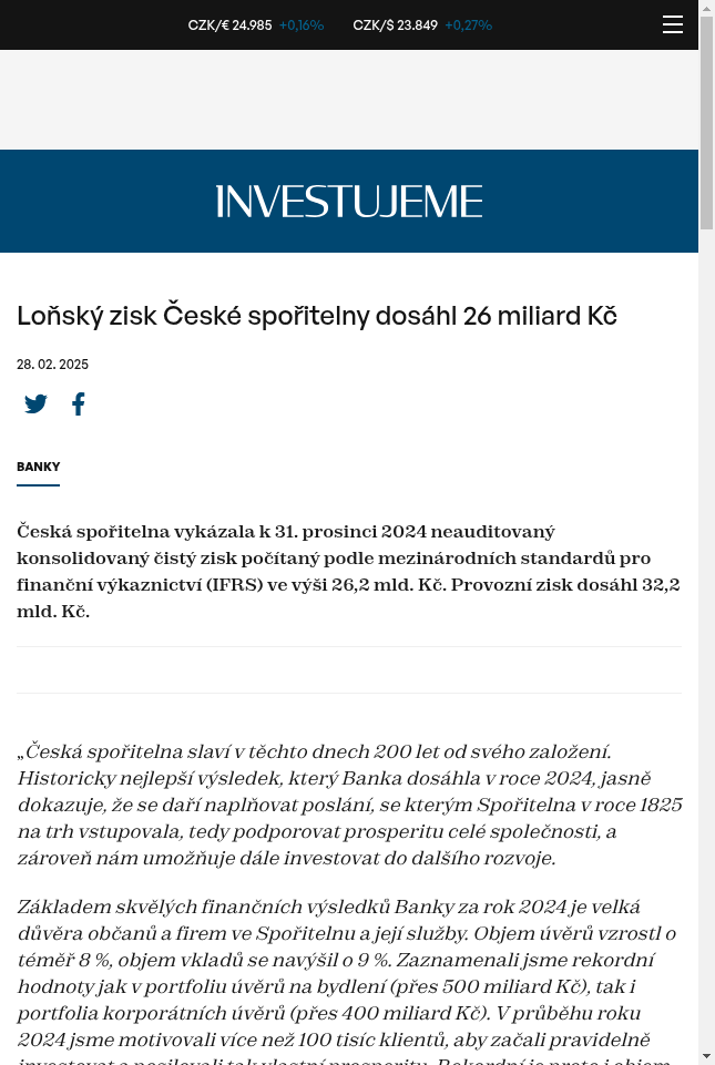 lonsky-zisk-ceske-sporitelny-dosahl-26-miliard-kc