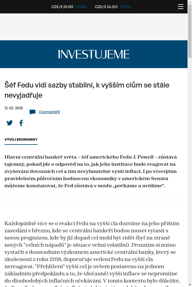 sef-fedu-vidi-sazby-stabilni-k-vyssim-clum-se-stale-nevyjadruje