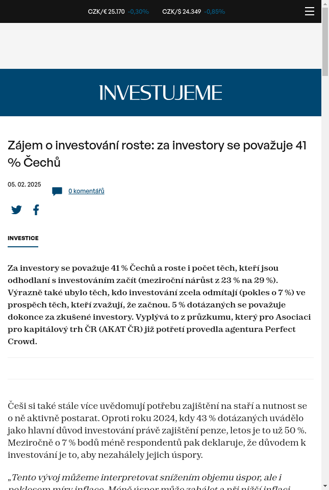 zajem-o-investovani-roste-za-investory-se-povazuje-41-cechu