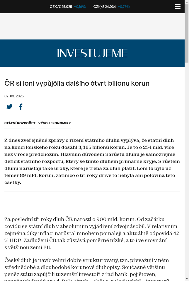 cr-si-loni-vypujcila-dalsiho-ctvrt-bilionu-korun