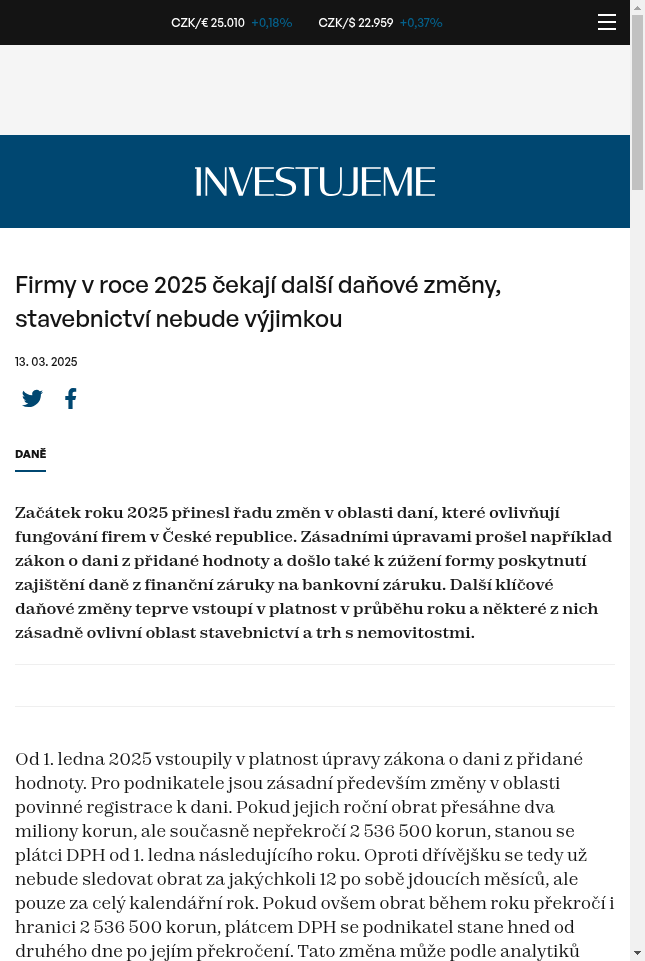 firmy-v-roce-2025-cekaji-dalsi-danove-zmeny-stavebnictvi-nebude-vyjimkou