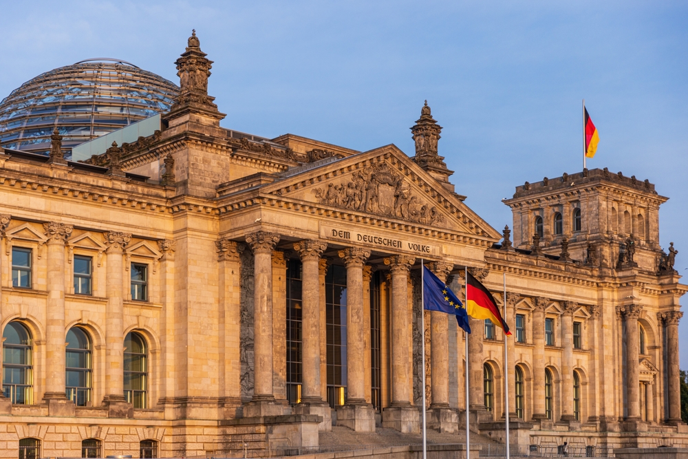 German,Parliament,The,Bundestag,In,The,Reichstag,Building.,Text,Says: